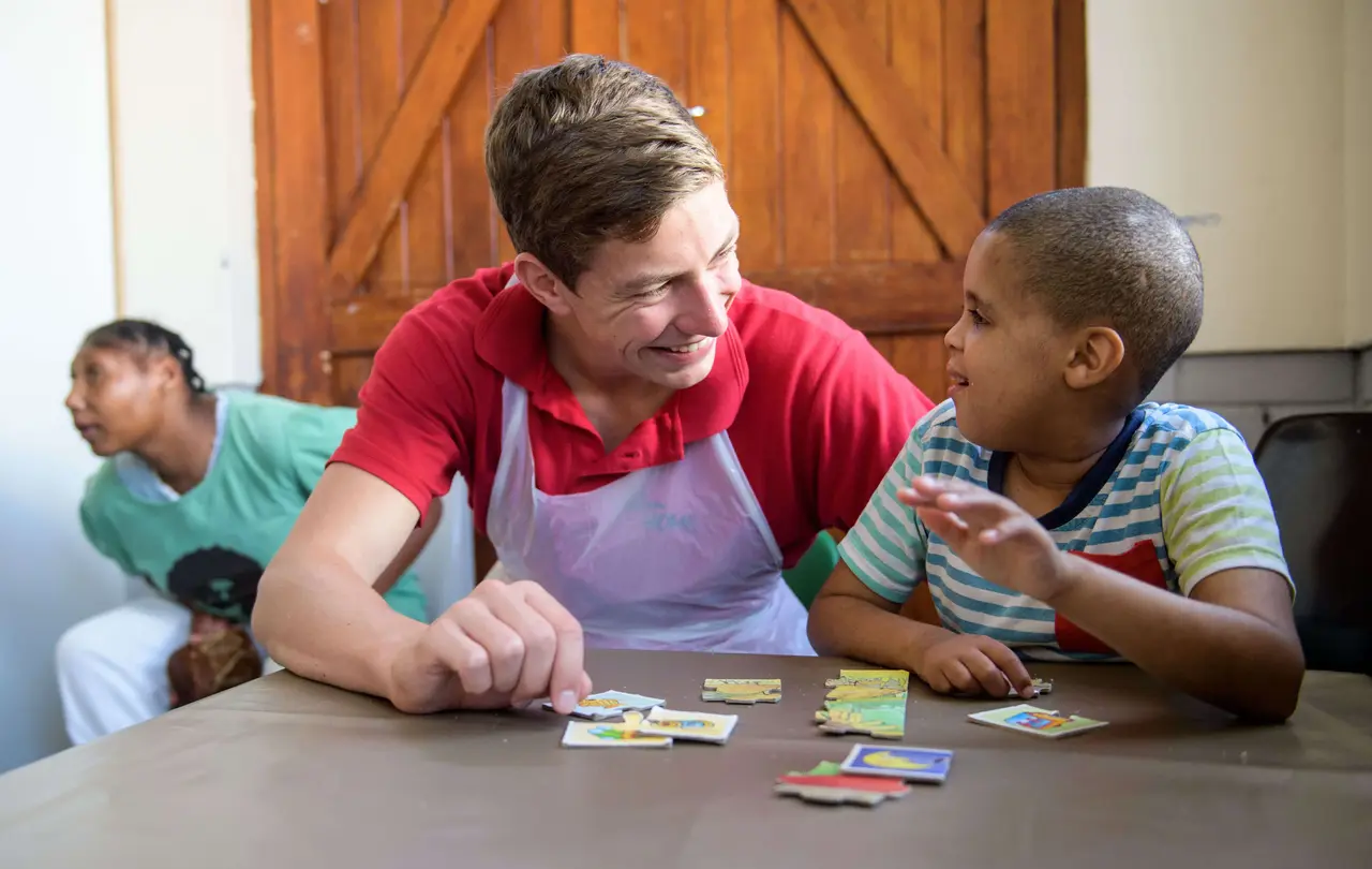 Paul Nuding arbeitete für zehn Monate als Freiwilliger im Elim-Home für Menschen mit Behinderungen in Südafrika.