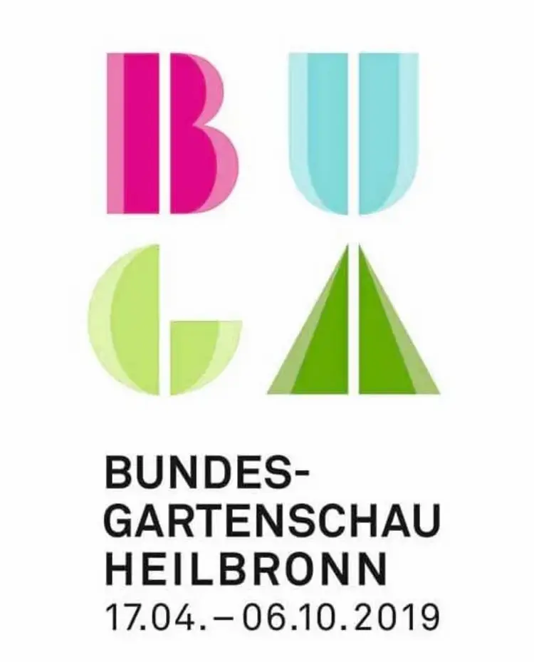 Das Logo der Bundesgartenschau Heilbronn, die noch bis zum 6. Oktober geöffnet hat.