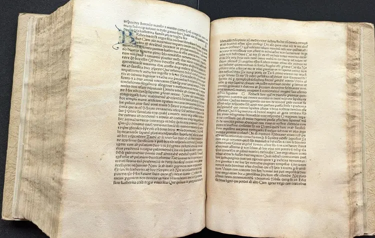 Aus der Grafenberger Pfarrbibliothek: Die Legenda aurea sanctorum sive Lombardica historia von Jacobus de Voragine (1479)