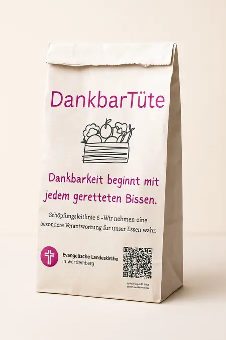 Wenn nach Gemeindefesten Lebensmittel übrig sind, können sie mit der Dankbartüte weitergegeben werden.