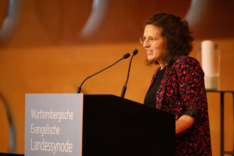 Herbsttagung der württembergischen evangelischen Landessynode im Hospitalhof.