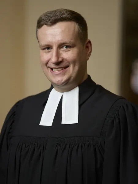 Pfarrer Georg Schwarz, Ordinationsfeier in der Stiftskirche Stuttgart in Februar 2025 Pfarrer Georg Schwarz, Ordinationsfeier in der Stiftskirche Stuttgart in Februar 2025