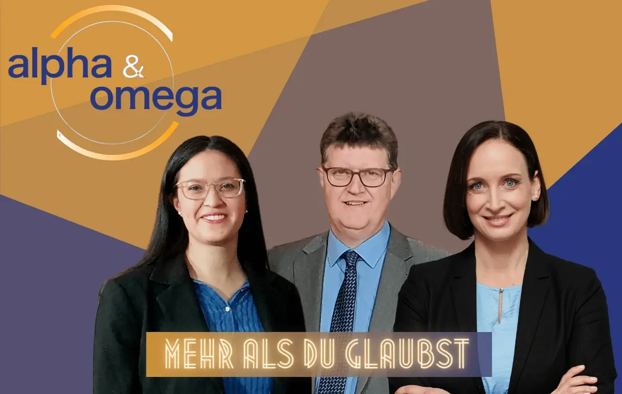 Das Moderationsteam von Alpha &amp; Omega: Caroline Haro-Gnändinger, Christian Turrey und Heidrun Lieb