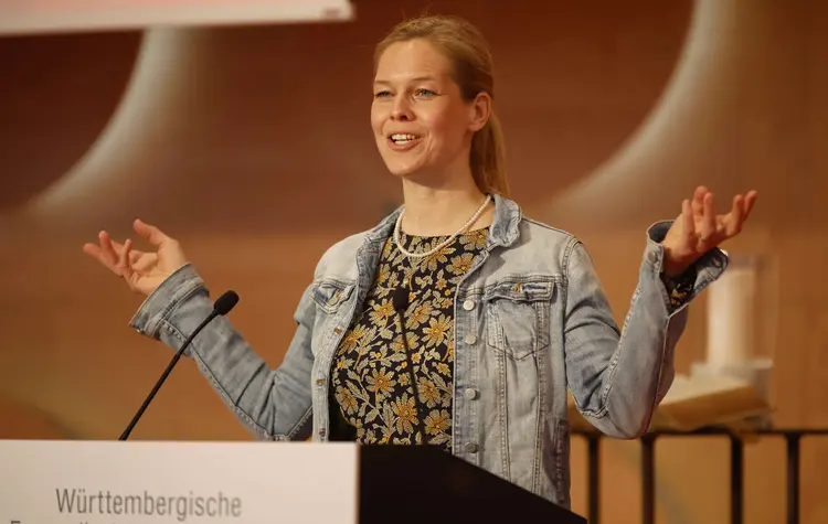 Britta Gall hielt das Votum für den Gesprächskreis Kirche für morgen