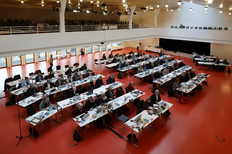 Herbsttagung der Württembergischen evangelischen Landessynode im Hospitalhof.