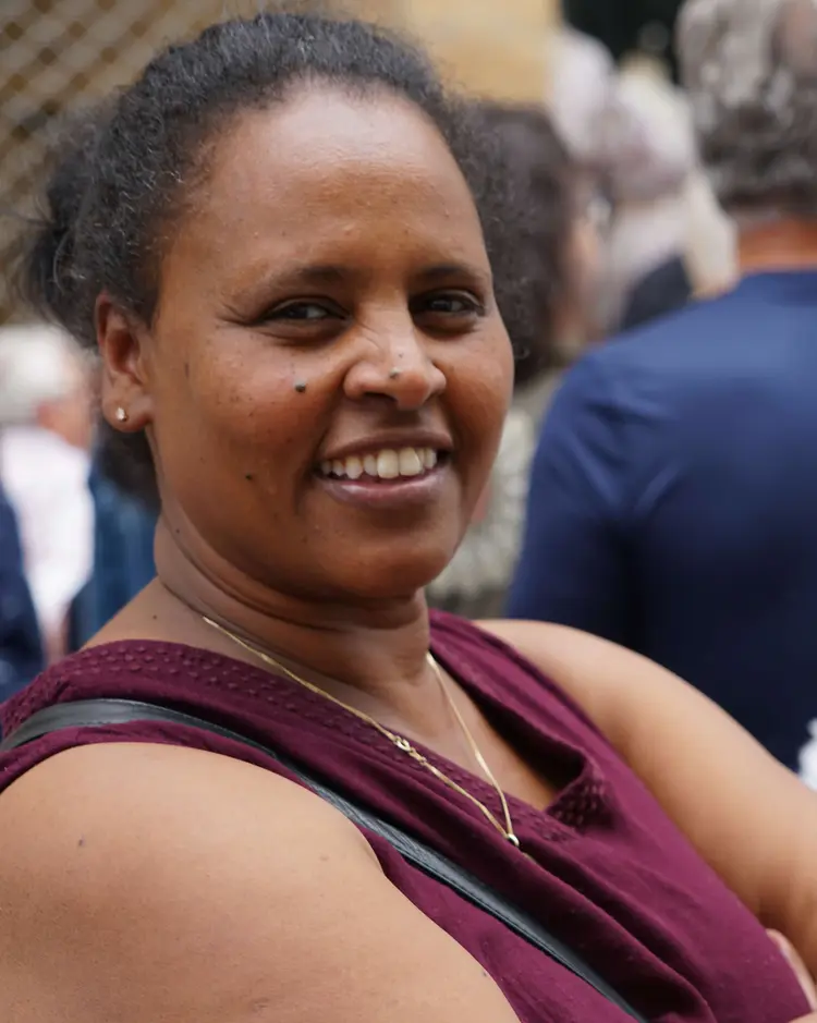 Terhas Abraham besucht seit zehn Jahren den Tag der weltweiten Kirche in Stuttgart.