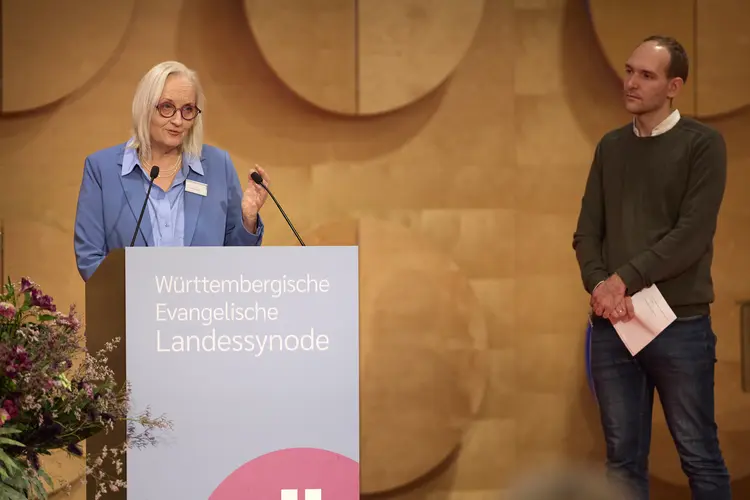 Herbsttagung der Württembergischen evangelischen Landessynode im Hospitalhof.