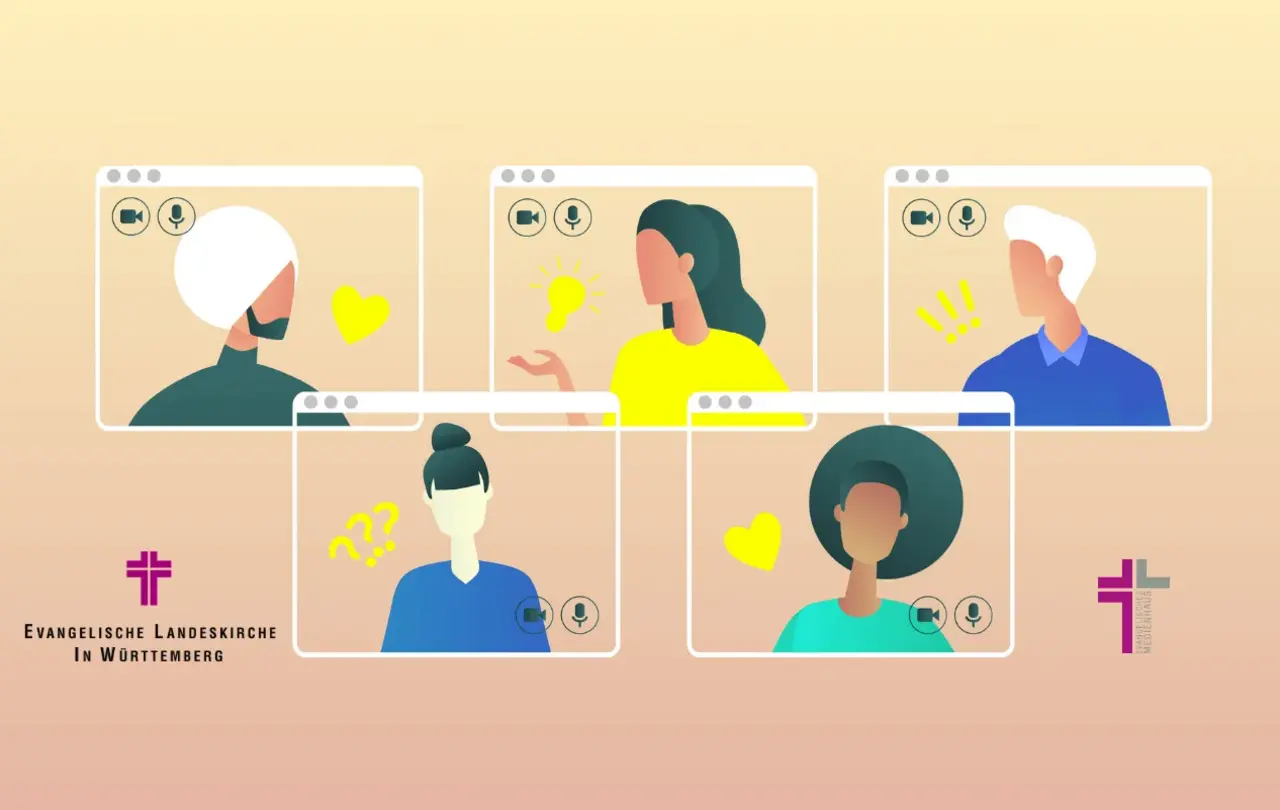 Vom Online-Gottesdienst bis zur digitalen Gruppenarbeit: Haupt- und Ehrenamtliche sind eingeladen, sich in den neuen TeamsTalks über ihre Erfahrungen, Herausforderungen und Ideen auszutauschen.