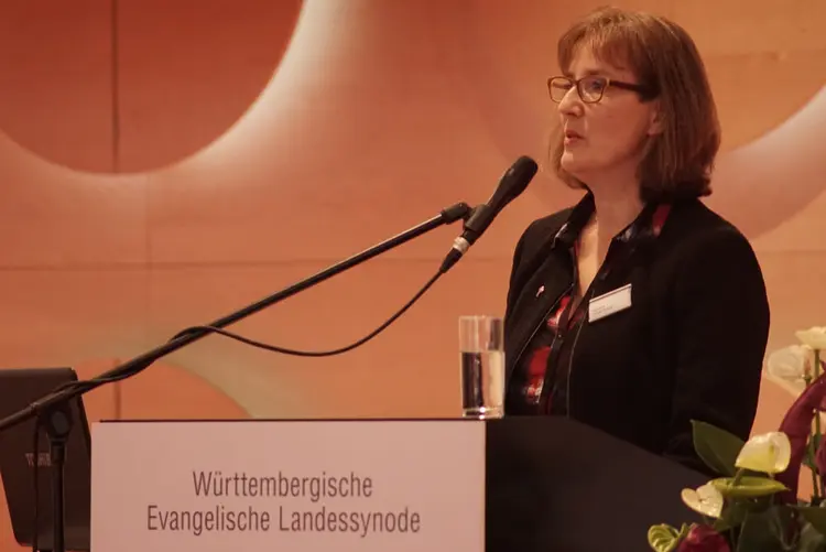 Franziska Stocker-Schwarz, Vorsitzende des Ausschusses für Kirche, Gesellschaft und Öffentlichkeit.