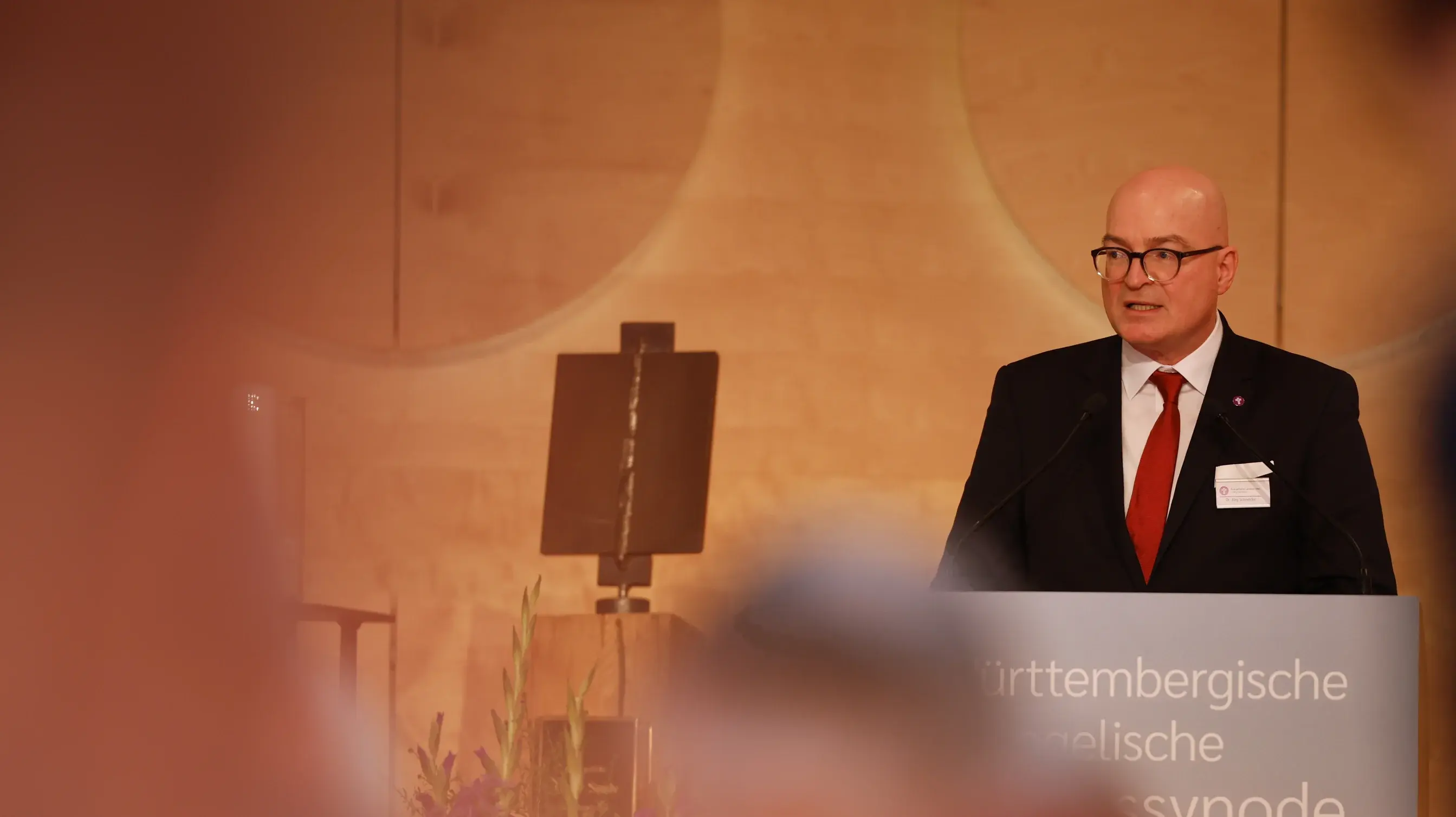 Herbsttagung der württembergischen evangelischen Landessynode im Hospitalhof.