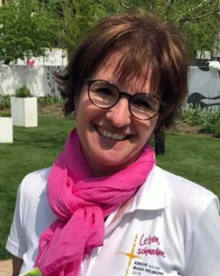 Pfarrerin Esther Sauer, die BUGA-Beauftragte der evangelischen Kirche.