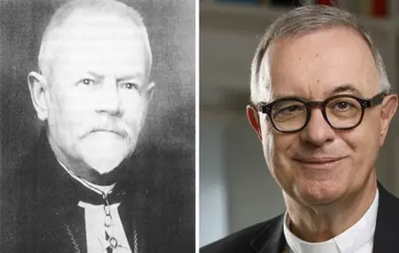 An das Wirken und den Märtyrertod des früheren evangelischen Landesbischofs von Polen, Juliusz Bursche (l.) hat der württembergische Landesbischof Dr. h. c. Frank Otfried July am Montagabend während eines Gottesdienstes in Rom erinnert.