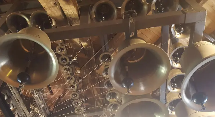 Glocken im Museum der Herrenberger Stiftskirche.