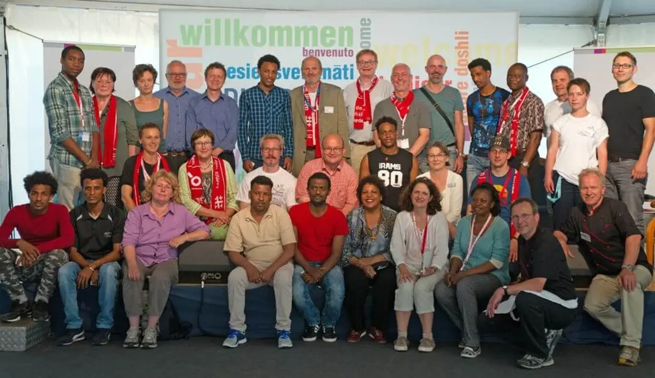 Monika Johna, David Kobow und Wolfgang Kruse und des Mitarbeiterteam des „Stuttgarter Gasthauses".