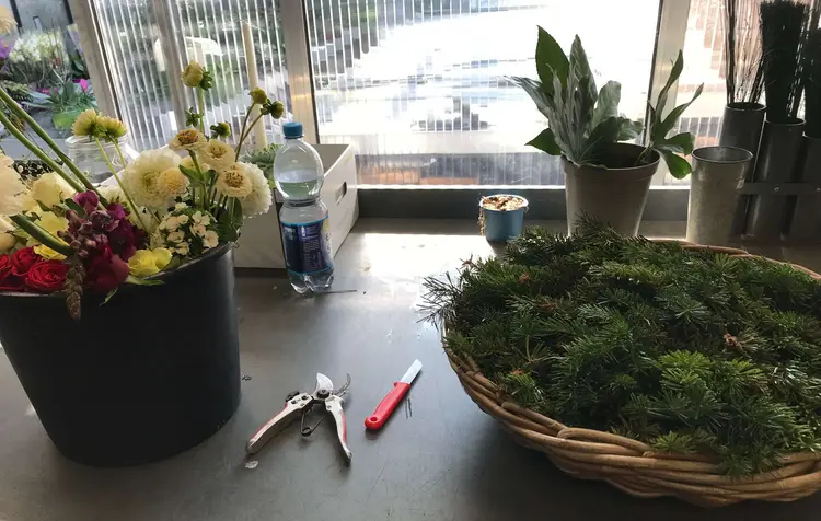 Schere und Messer gehörten zu den Arbeitswerkzeugen.