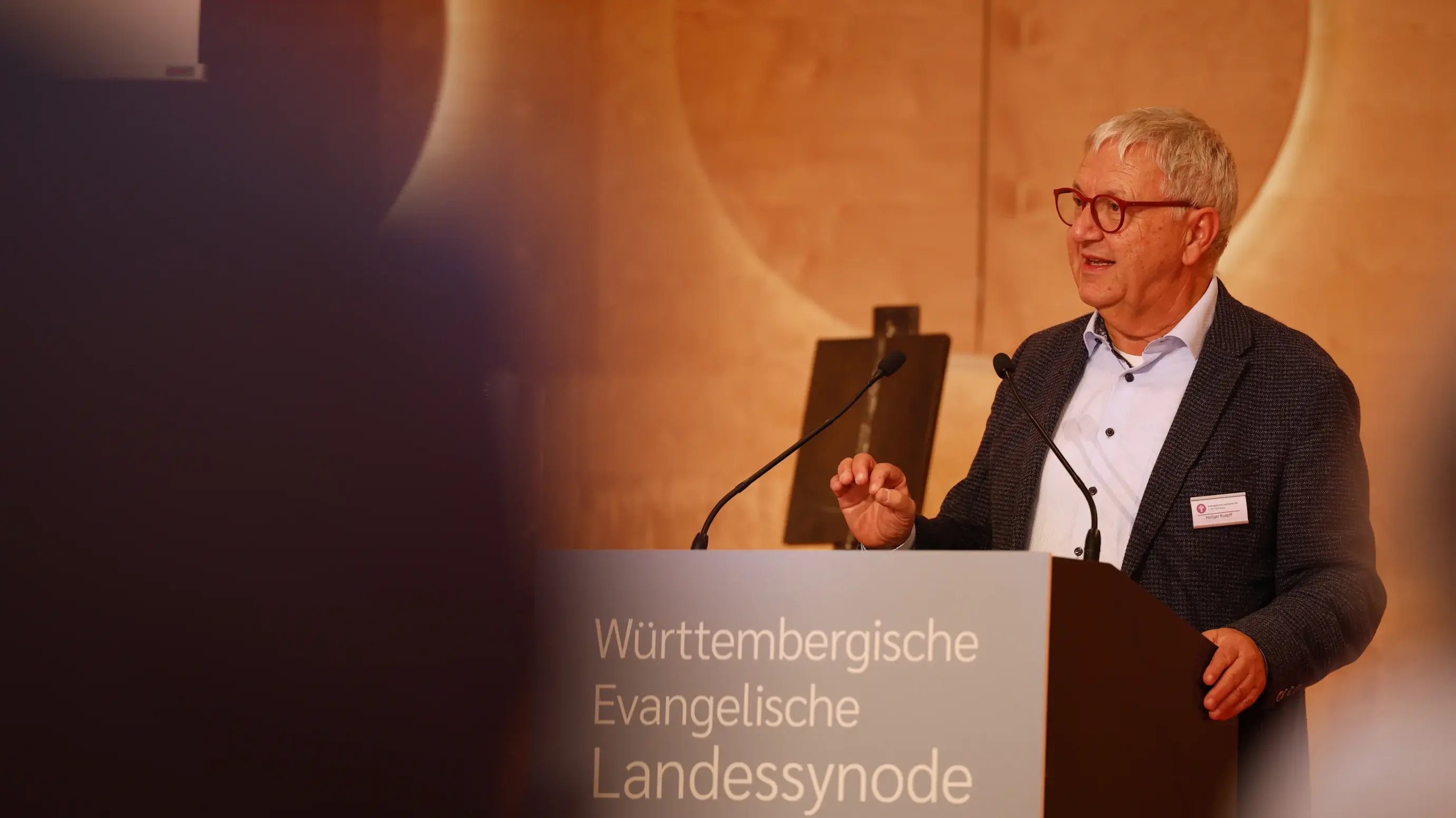 Herbsttagung der württembergischen evangelischen Landessynode im Hospitalhof.