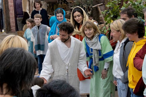 Szene aus dem Ostergarten in Stuttgart Bad Cannstatt