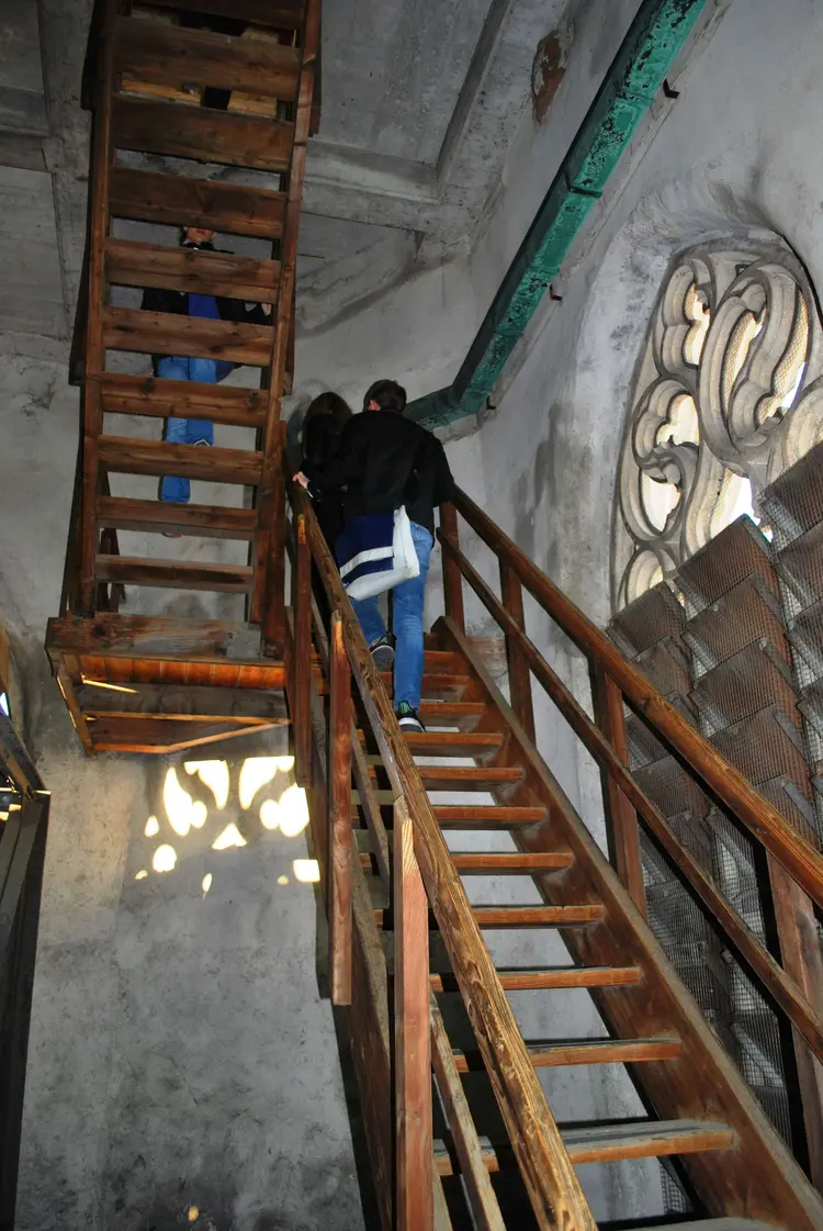 Seit 400 Jahren klettern die Turmbläser die 232 Stufen des Westturms hinauf