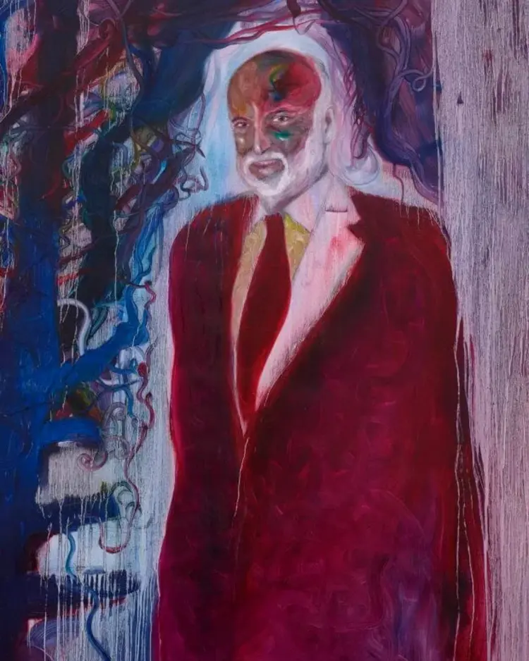 Ein Porträt zum 70. Geburtstag aus der Ausstellung der Nordheimer Scheune.