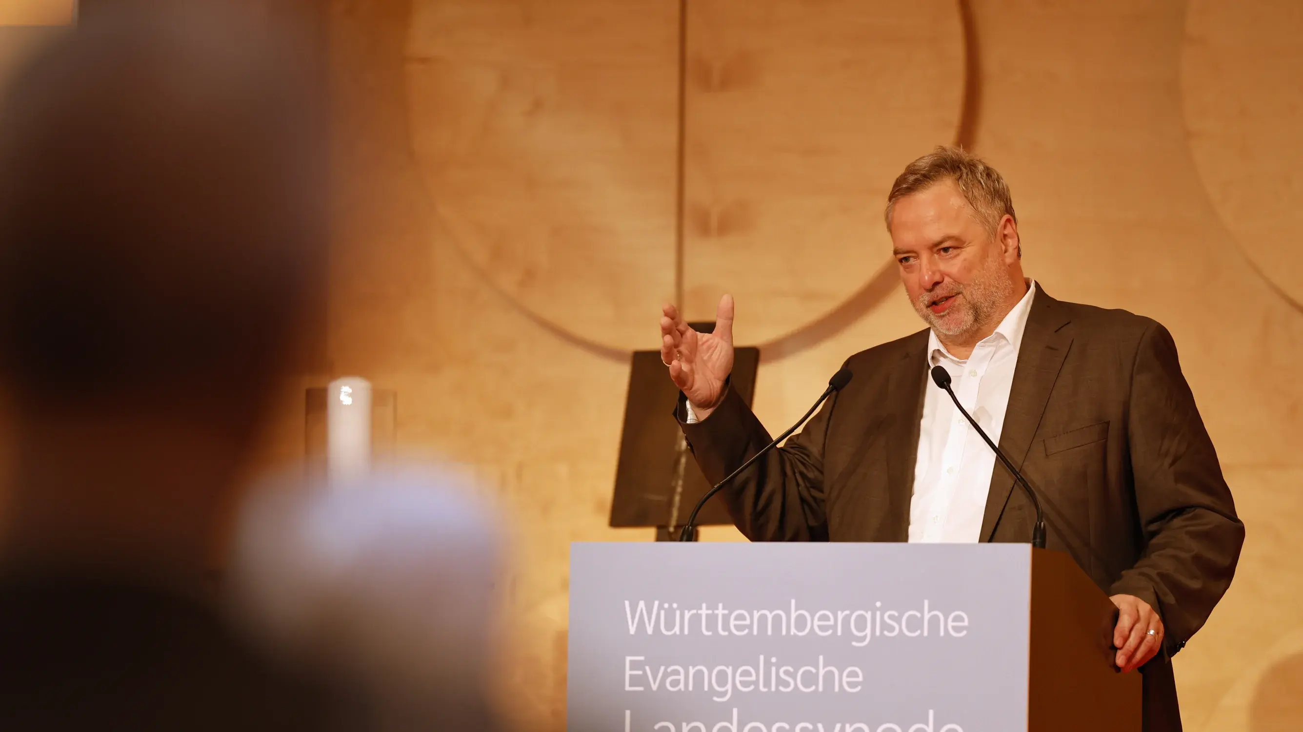 Herbsttagung der württembergischen evangelischen Landessynode im Hospitalhof.
