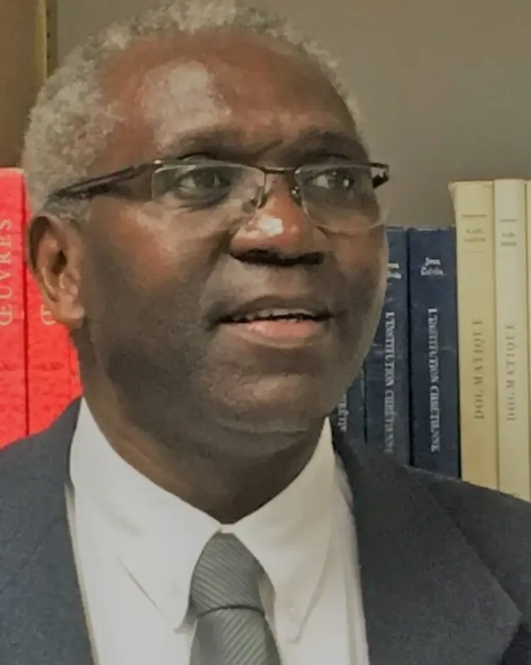 Elysé Pangu Mayanga von der Evangelischen Kirche in Ost-Montbéliard (Frankreich) zeigt sich von der kirchlichen, geographischen und kulturellen Vielfalt der Gäste-Gruppe beeindruckt