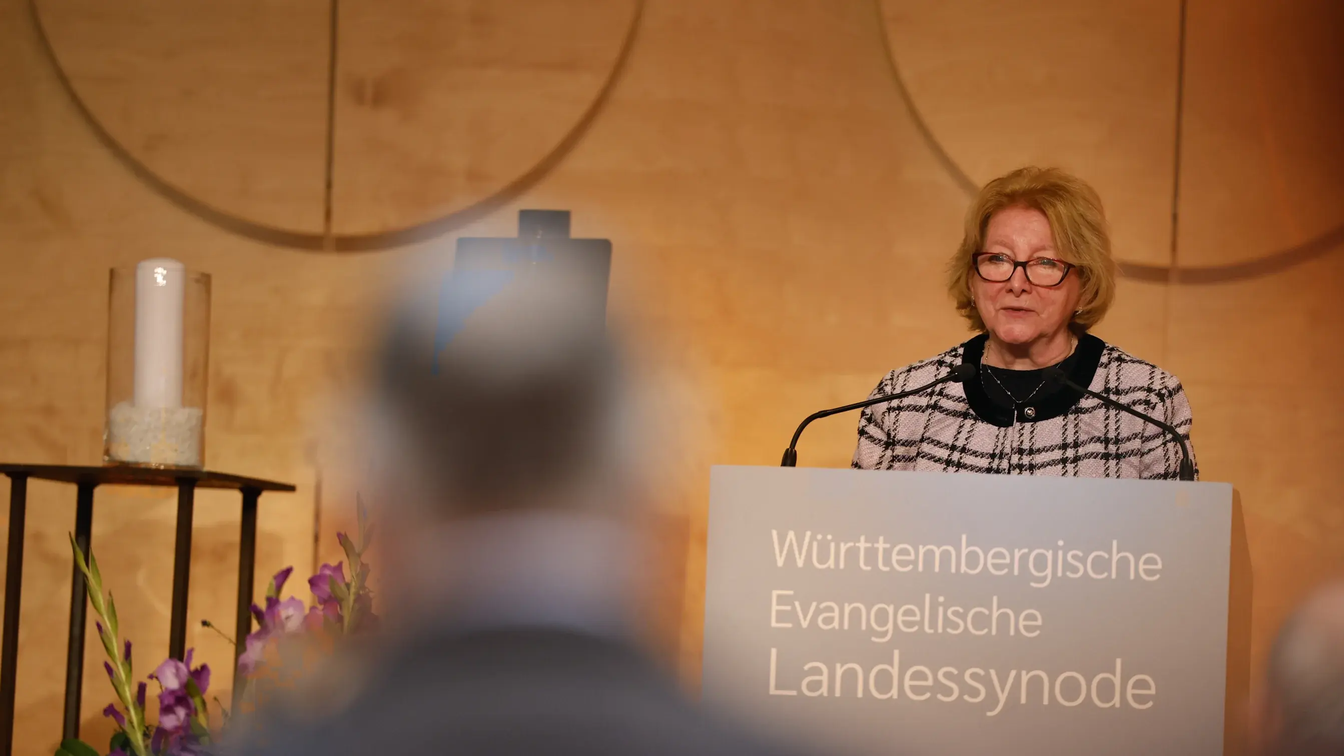 Herbsttagung der württembergischen evangelischen Landessynode im Hospitalhof.