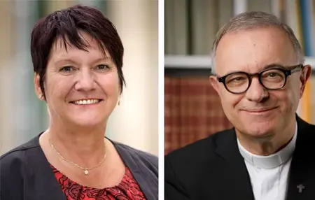 Landessportbund-Präsidentin Elvira Menzer-Haasis und der württembergische Landesbischof Dr. h. c. Frank Otfried July.