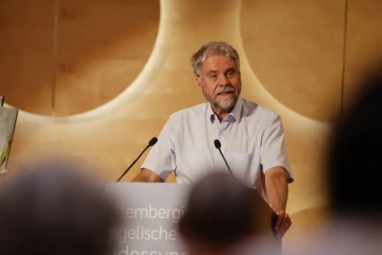 Sommertagung der württembergischen evangelischen Landessynode im Hospitalhof.