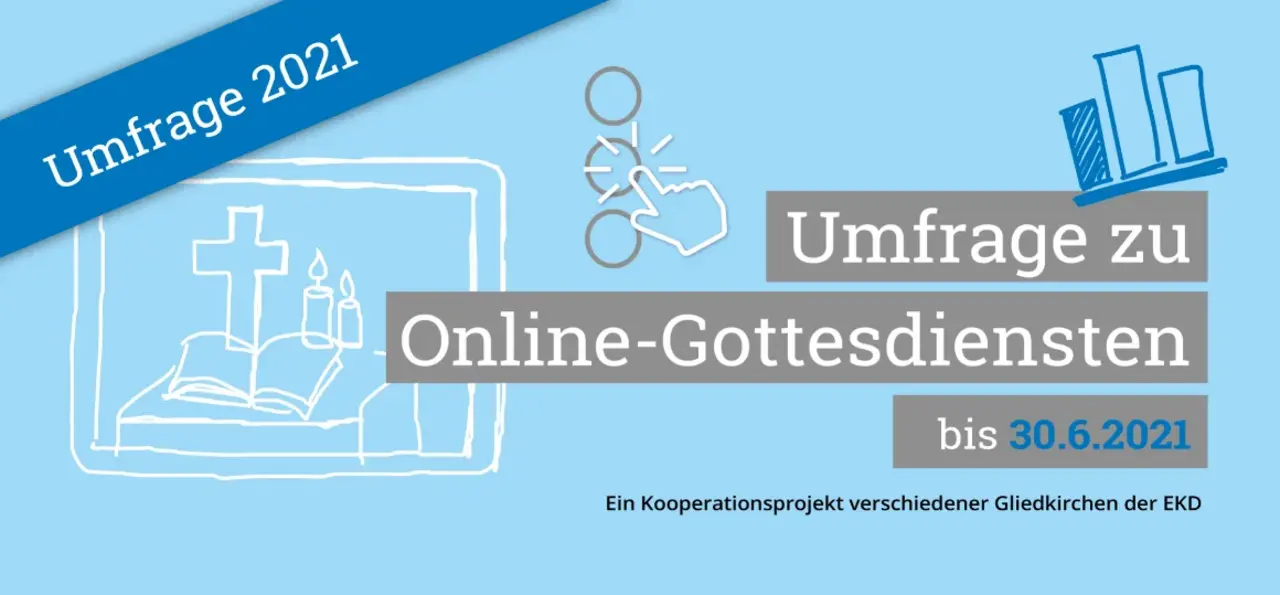 Wie kommen Online-Gottesdienstformate an, nachdem weitere Pandemie-Monate vergangen sind? Einen Vergleich zur ersten Befragung soll jetzt eine zweite Umfrage liefern.