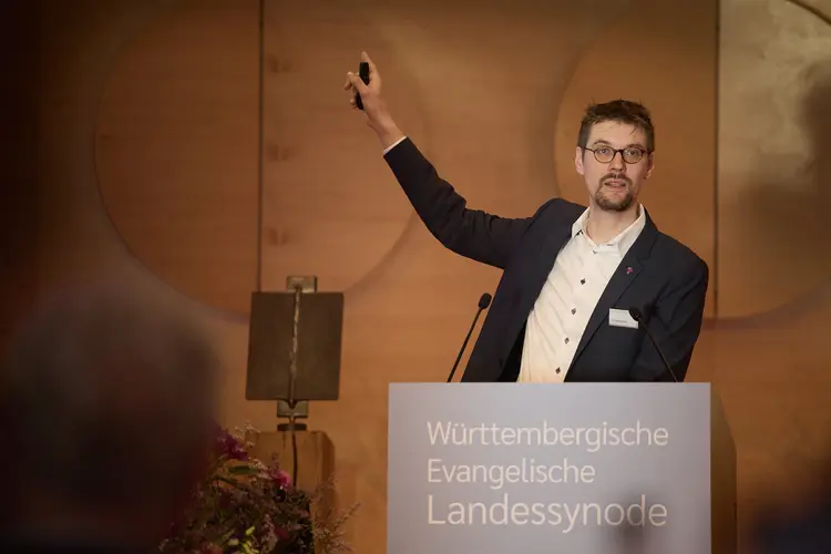 Herbsttagung der Württembergischen evangelischen Landessynode im Hospitalhof.