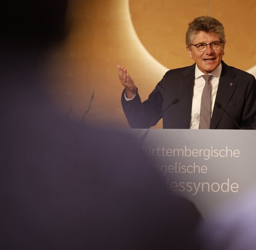 Sommertagung der württembergischen evangelischen Landessynode im Hospitalhof.