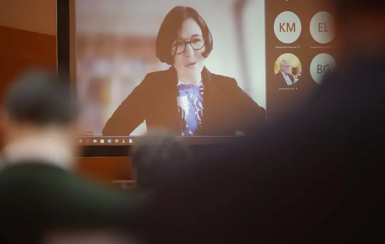 Dr. Kristin Jahn lud zum Kirchentag ein.