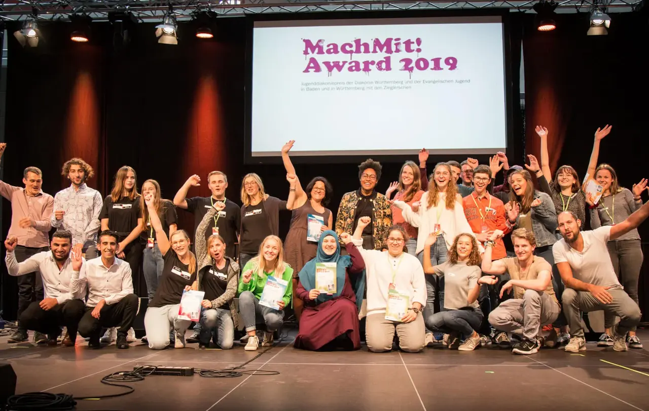 Die Preisträger des vergangenen Jahres bei der Siegerehrung.