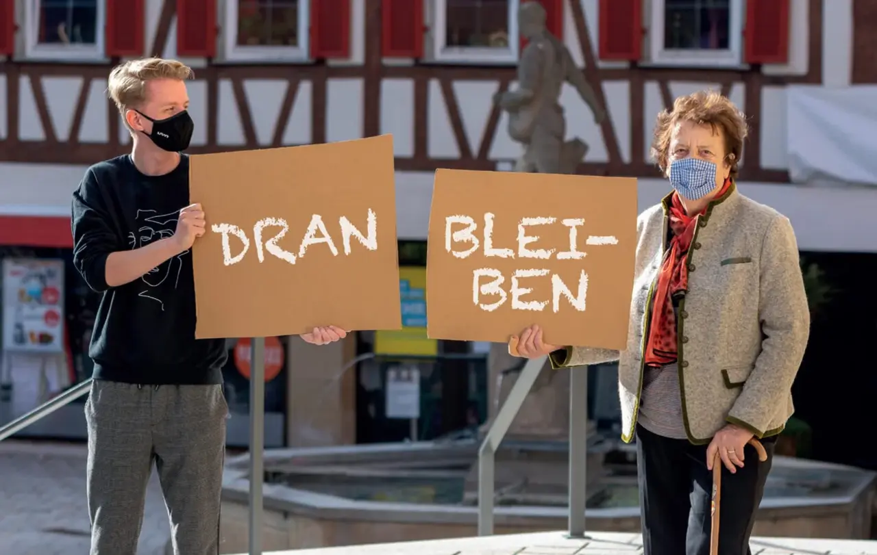 „Dran bleiben“ hieß das Motto der Woche der Diakonie 2021.