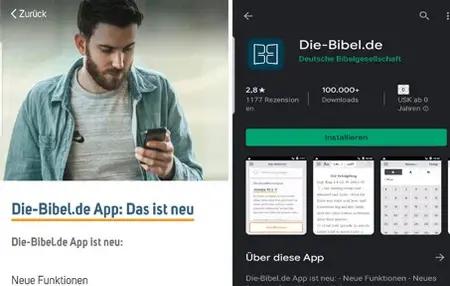 Die Deutsche Bibelgesellschaft präsentiert eine deutlich überarbeitete Version ihrer App „Die-Bibel.de“.