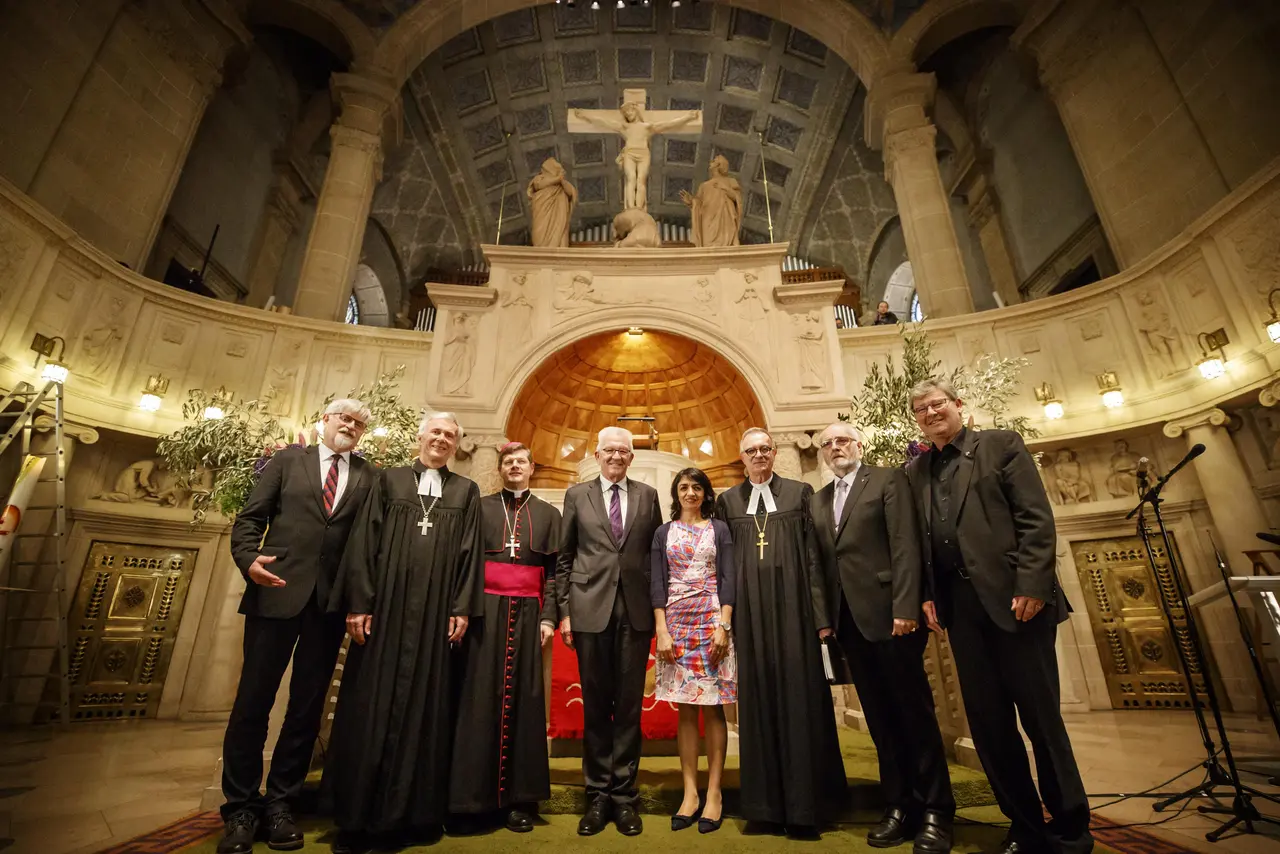 500 Jahre Reformation, Festgottesdienst und Empfang der Landeskirchen von Baden und Wuerttemberg.