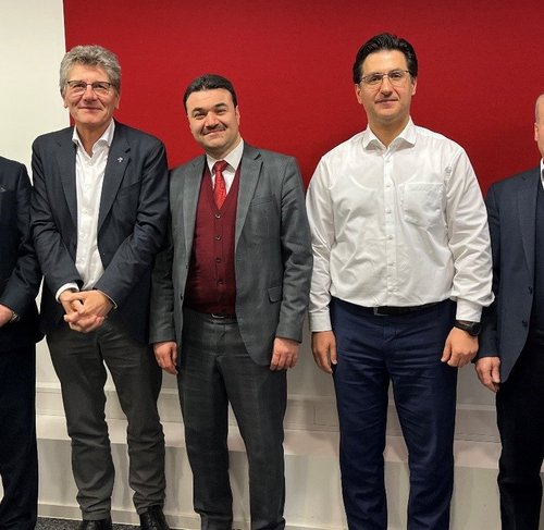 Yavuz Kazanc, Ernst-Wilhelm Gohl, Ömer Yavuz, Muhammet Güclü, Seyfi Ögütlü (v.l.)