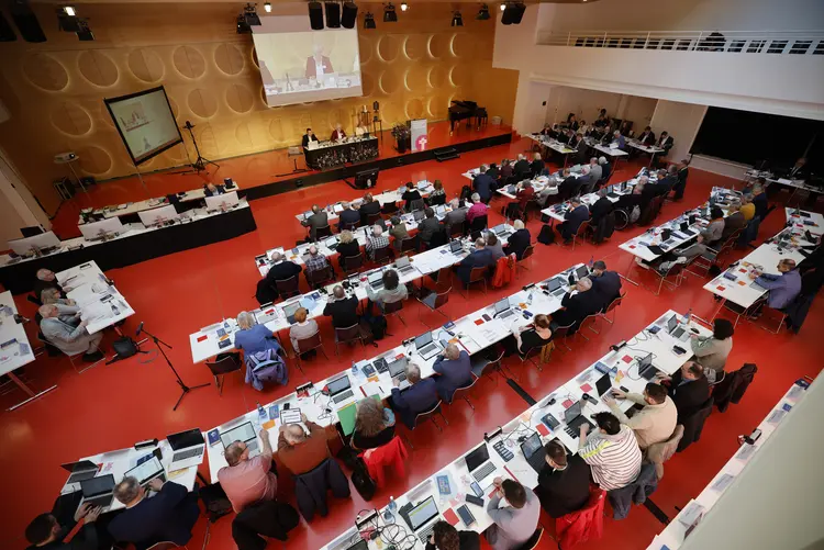 Frühjahrstagung der Württembergischen evangelischen Landessynode im Hospitalhof. Frühjahrstagung der Württembergischen evangelischen Landessynode im Hospitalhof.