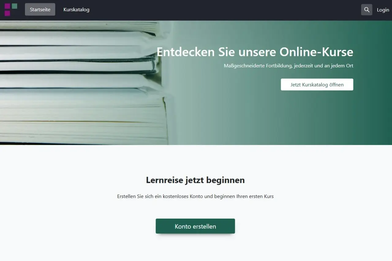 Die Startseite des von digitales-lernen-kirche.de