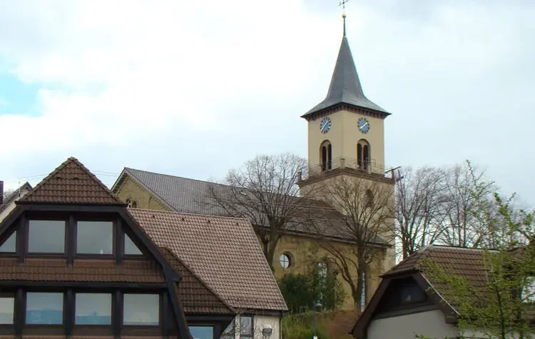 Die evangelische St. Veit-Kirche in Flein bei Heilbronn.