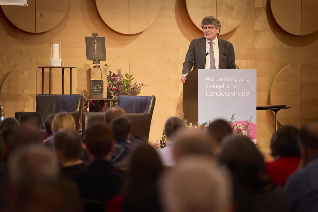Herbsttagung der Württembergischen evangelischen Landessynode im Hospitalhof.