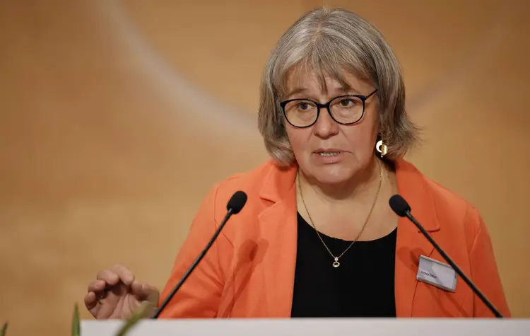 Andrea Bleher, stellvertretende Präsidentin der Landessynode.