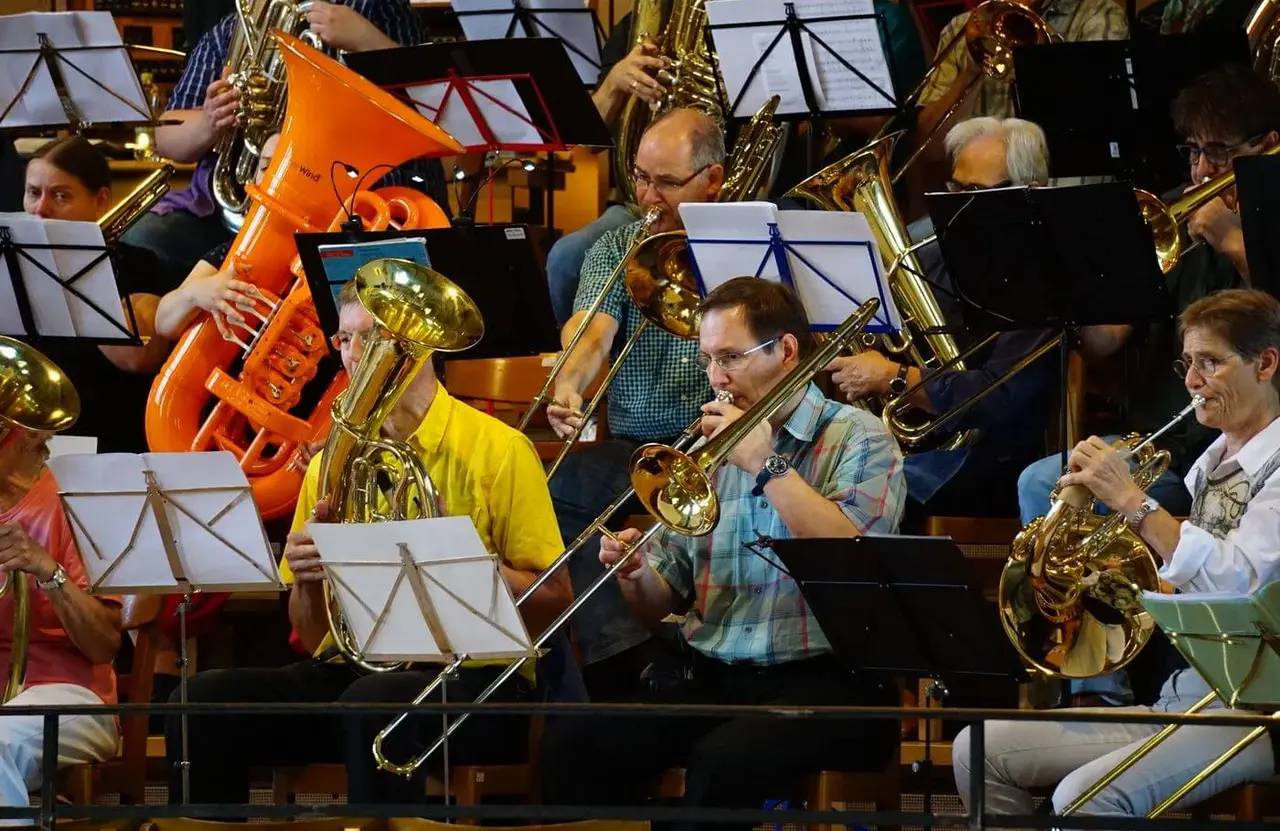 Blechbläser im Workshop "Blech und Orgel"