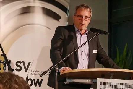 Andreas Felchle, Vizepräsident des Landessportverbands Baden-Württemberg (LSVBW) und Vorsitzender des Fördervereins des Olympiastützpunkts Stuttgart