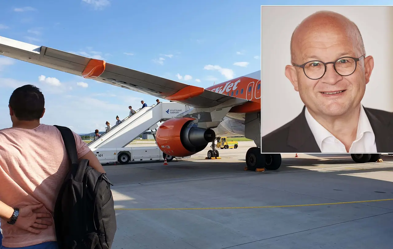 Matthias Hiller ist evangelischer Flughafen-Seelsorger am Flughafen Stuttgart.