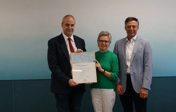 Dr. Thomas Held und Astrid Riehle (Stuttgart-West) sowie David Pätzold (Curacon Wirtschaftsprüfungsgesellschaft)