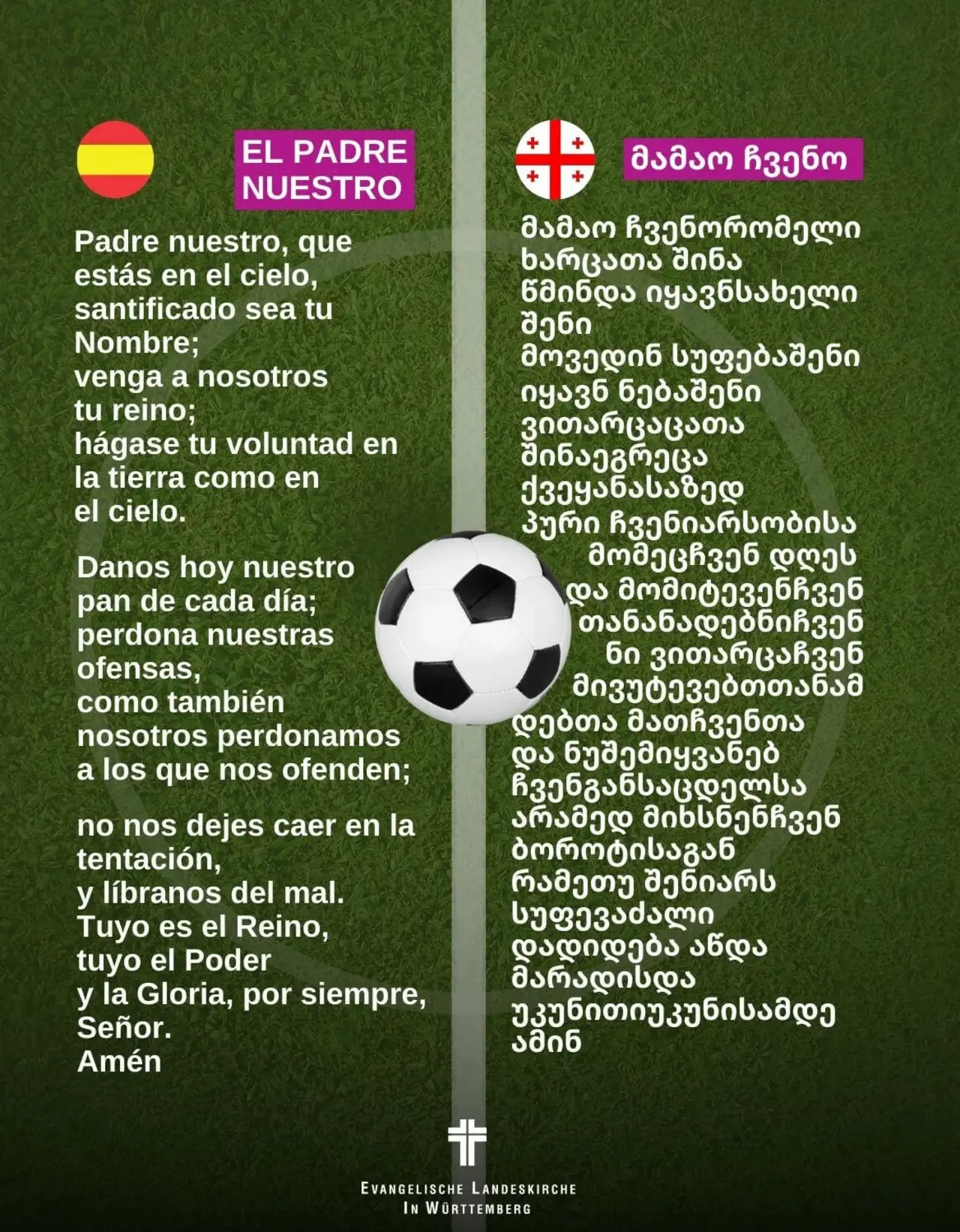 Vaterunser Spanisch und Georgisch