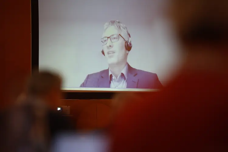 Herbsttagung der württembergischen evangelischen Landessynode im Hospitalhof.