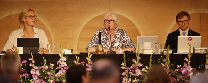 Sommertagung der württembergischen evangelischen Landessynode im Hospitalhof.