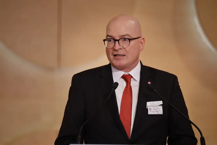 Herbsttagung der württembergischen evangelischen Landessynode im Hospitalhof.